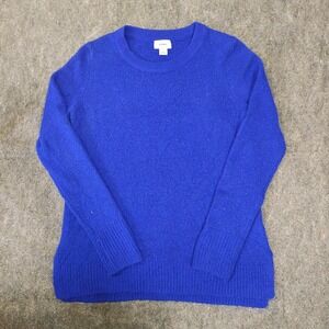 Old Navy Royal Blue Crewneck Knit Sweater Womens Small Long Sleeve Top